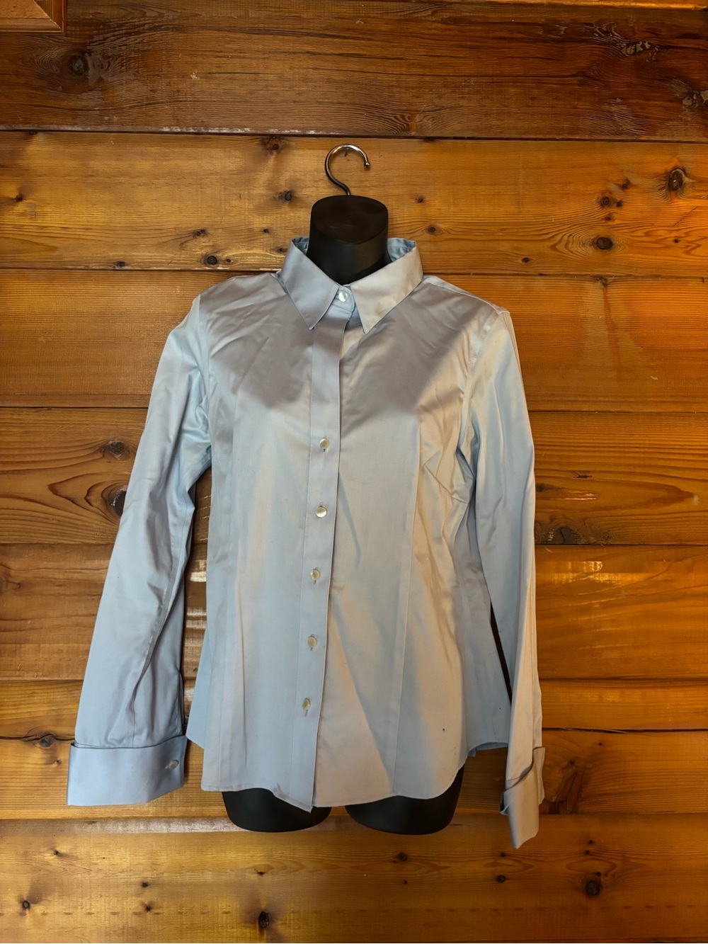 Banana Republic Light Blue Shirt with Bow Detail